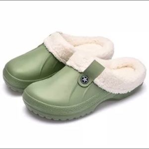 Unisex Home Winter Clogs Indoor Fur Warm Slippers Sandals Slides